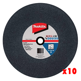 Set 10 pcs Discos de corte abrasivo 14" 355X30X2 mm E-10540-25  Makita