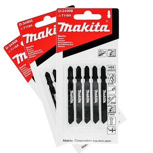Pack 3 set 5 pcs Hoja de Calar Corte Metal Hss 75mm D-34908 Makita