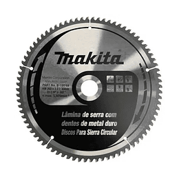 Disco sierra 10" 255mm 80D Aluminio B-19744 Makita