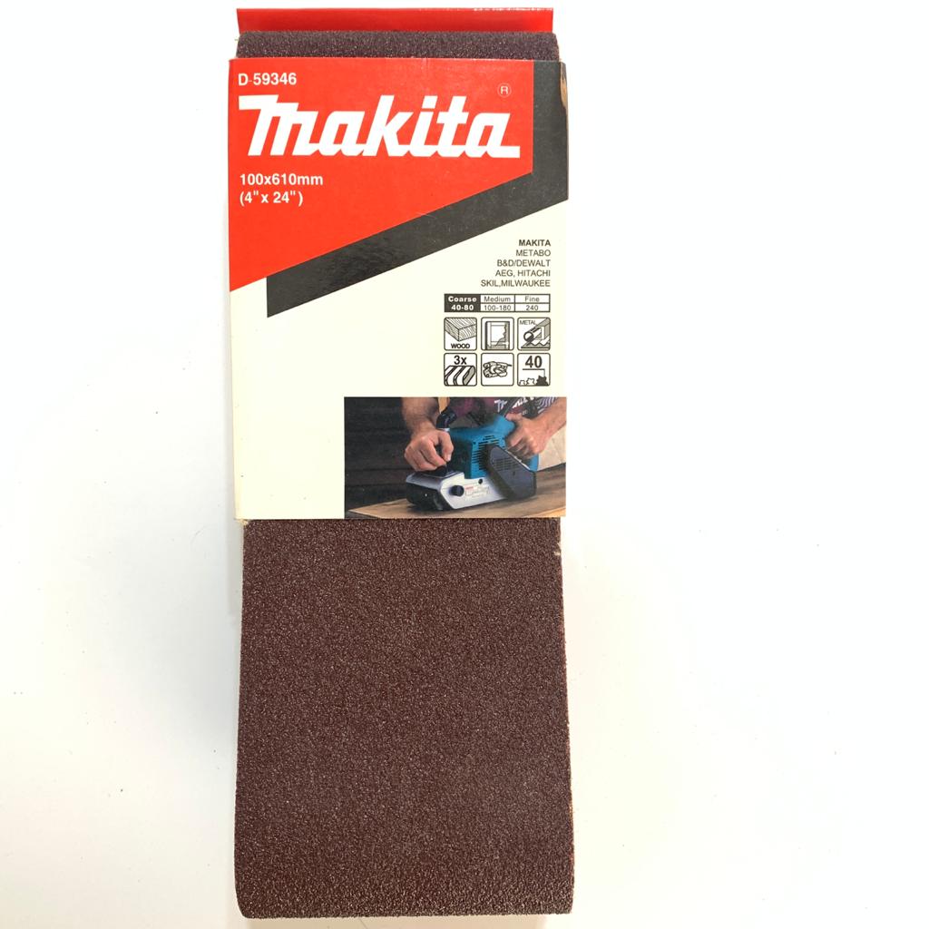 Lija de banda 3 pcs Madera/Metal 40-180 Grano Makita 3