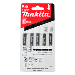 Set 5 pcs Hojas de calar Metal A-85737 Makita