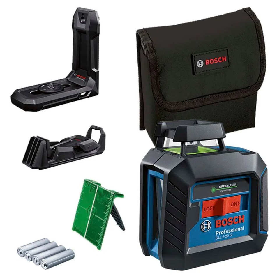 Nivel Laser líneas verdes 360° GLL 2-20G Bosch Professional 2