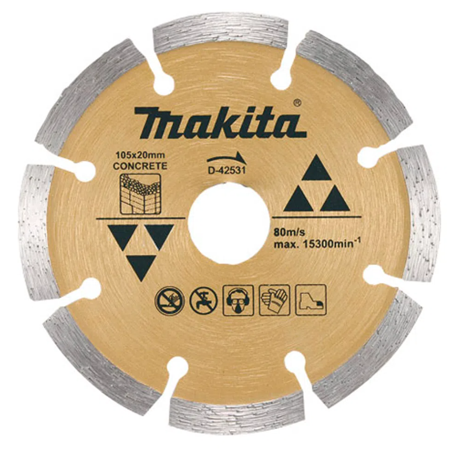Disco diamantado 105x20mm segmentado concreto D-42531 Makita 1