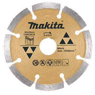 Disco diamantado 105x20mm segmentado concreto D-42531 Makita