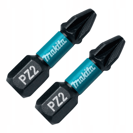 Set 2 pcs Puntas PZ2 impact black B-63644 Makita