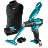 Kit Aspiradora + Taladro Percutor Inalámbrico 12v Max CL106FDZ-2 + Chaqueta térmica de REGALO!  Makita