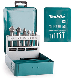 Set 6 pcs avellanadores D-42204 Makita