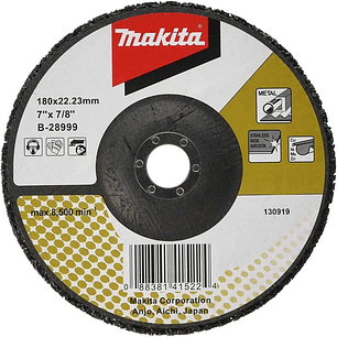 Disco limpiador de fibra negro 180mm B-28999 Makita