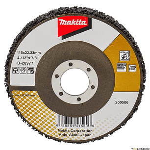 Disco limpiador de fibra negro 115mm B-28977 Makita