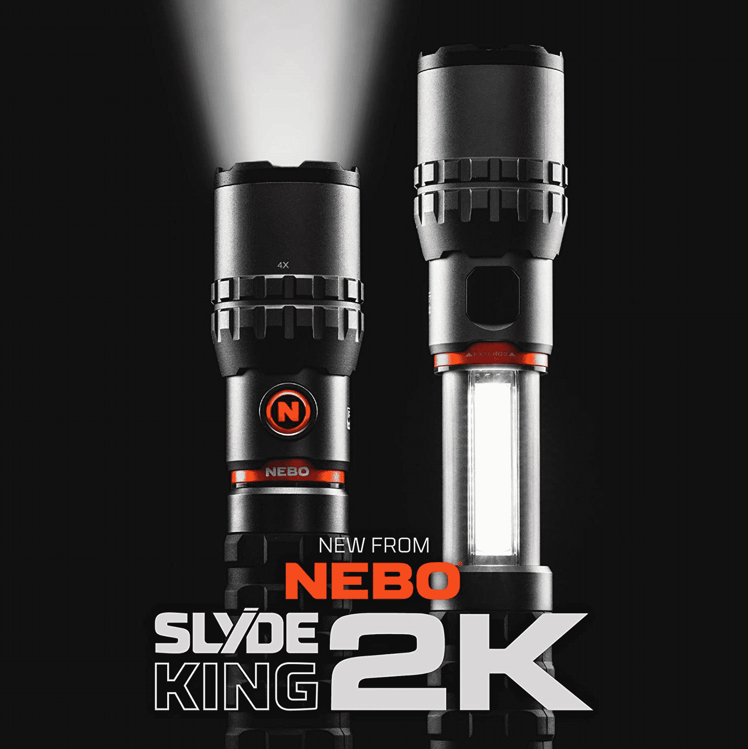 Linterna LED Usb Recargable 2000 Lumenes SLYDE KING 2K Nebo 2