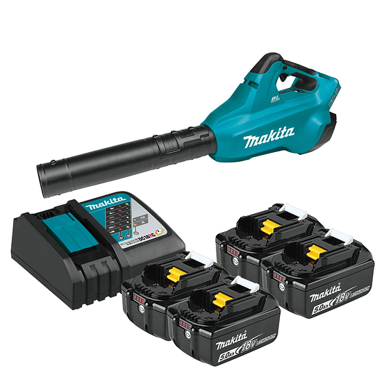 Pack de 4 Baterias 18v 5.0 ah + Cargador Rapido + Soplador de REGALO! DUB362RT2-1
