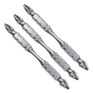 Set 3 Pcs puntas torcion PH2 65mm dobles B-20703 Makita