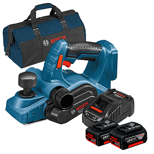 Cepillo Inalámbrico 82MM GHO 18V-LI + Kit de baterías Bosch