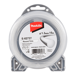 carrete Nylon Redondo Blanco 1.3mm 15 Mt E-02727 Makita