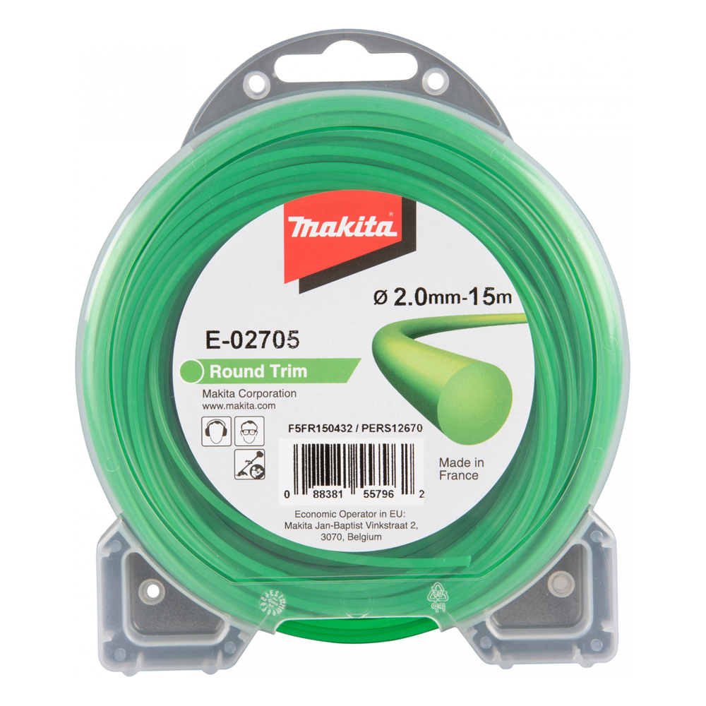 carrete Nylon Redondo Verde 2.0mm 15-126 Mt Makita 1
