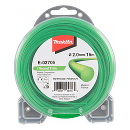 carrete Nylon Redondo Verde 2.0mm 15-126 Mt Makita