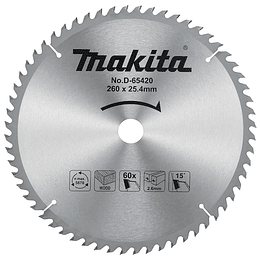 Disco sierra 10" Madera 60D D-65420 Makita