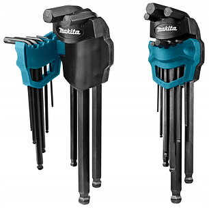 Juego 9pcs Llaves Allen punta bolilla B-65894 Makita