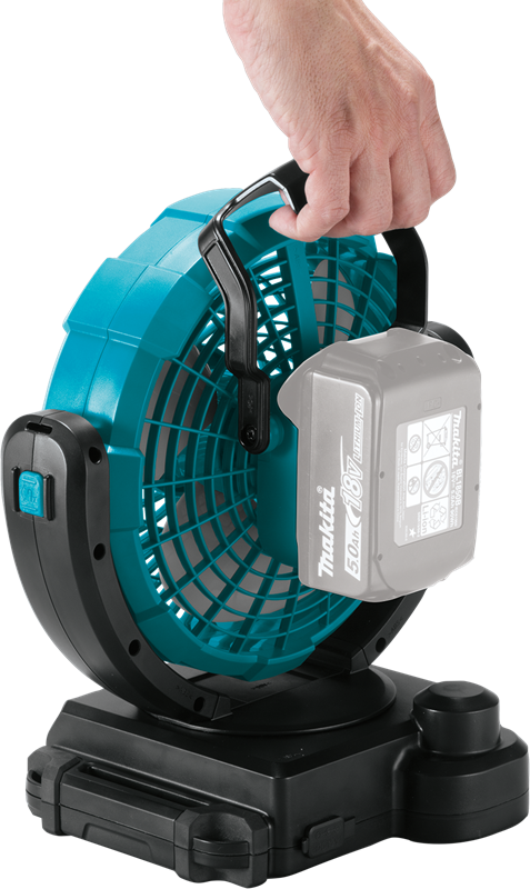 Ventilador Inalámbrico oscilante 180mm 18V AC/DC DCF102Z Makita 2
