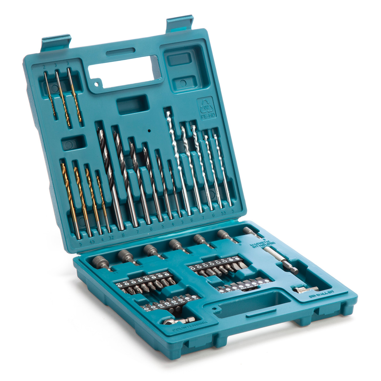 Set 60 Pcs Accesorios puntas y brocas E-11829 Makita 1