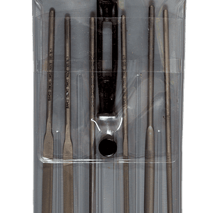 Juego de limas de aguja, picado entrefino sin mango 160 mm 6 pzs 2-470-16-1-0 Bahco