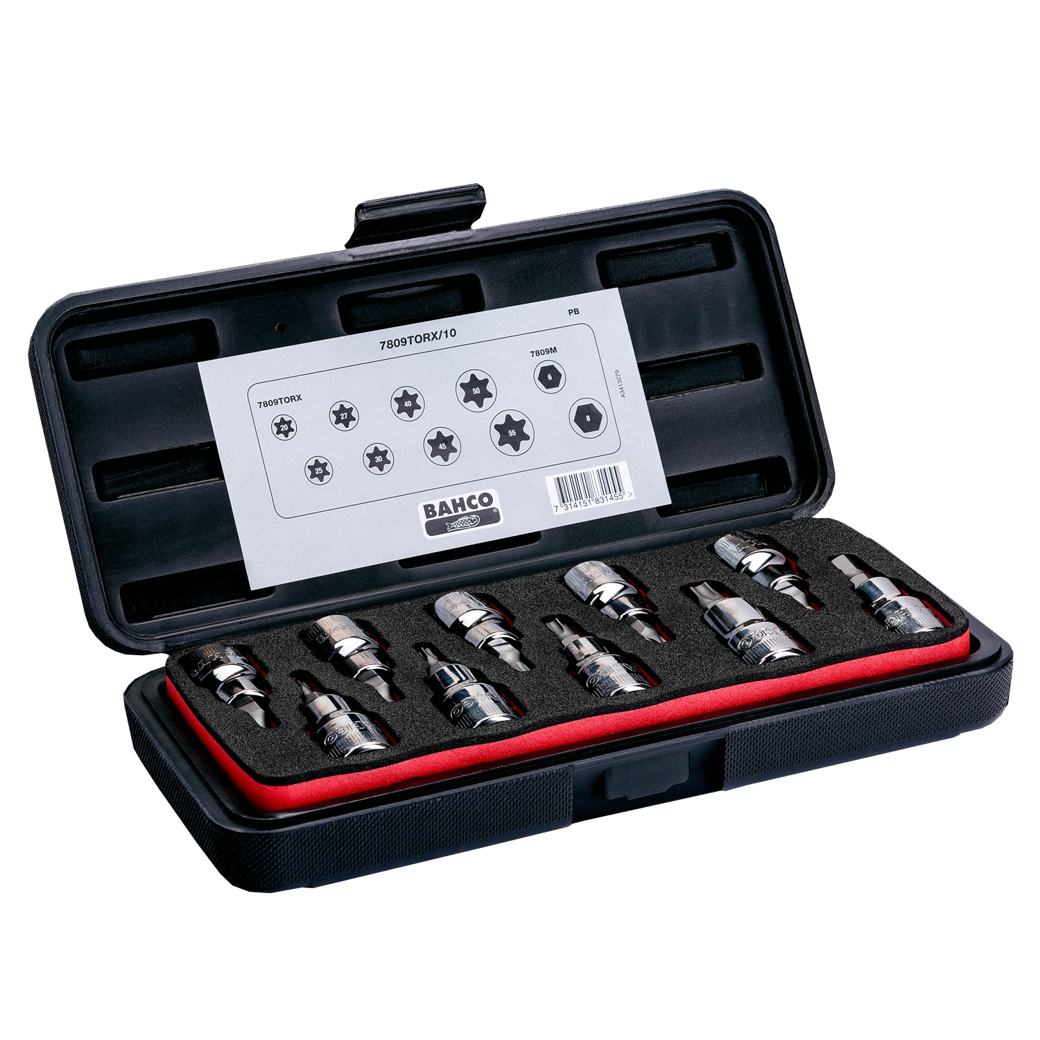 Set 10 pzs Dados torx 7809TORX/10 Bahco 1