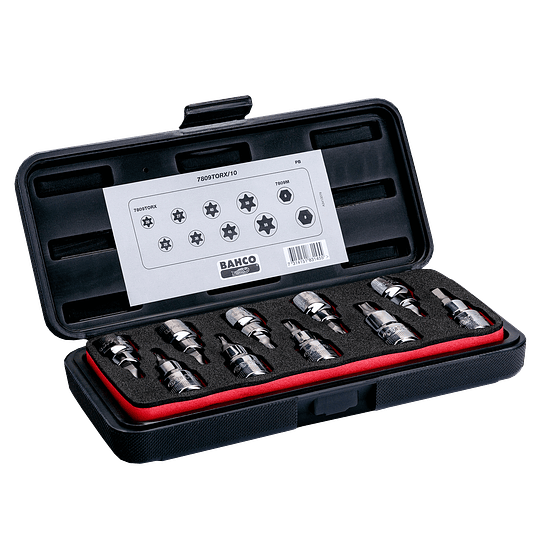 Set 10 pzs Dados torx 7809TORX/10 Bahco