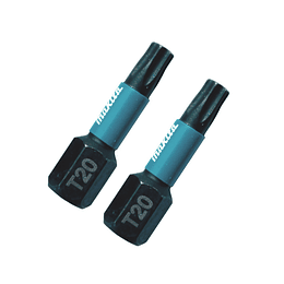 Set 2 Puntas Impact Black T20 25 mm B-63672 Makita