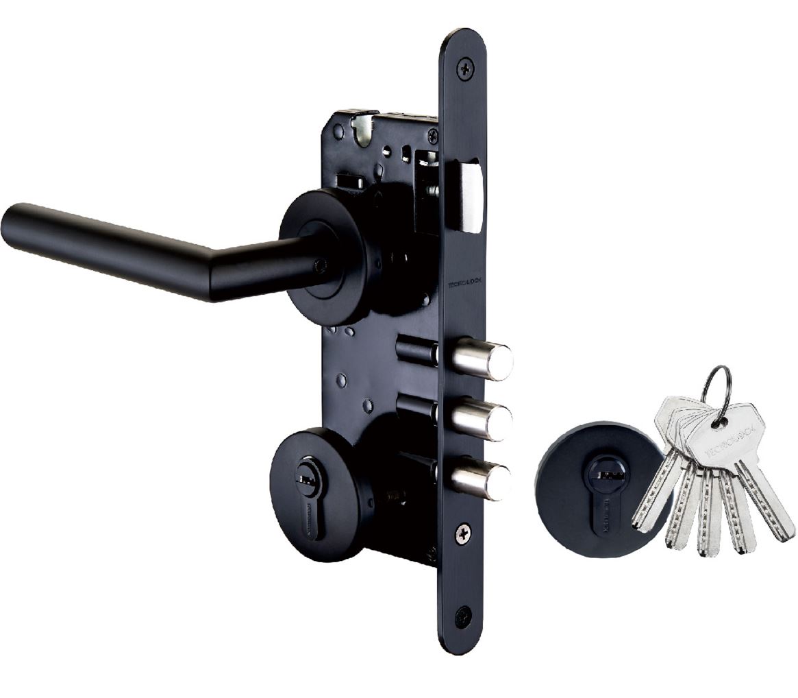 Kit Cerradura embutida 816-1/2 black Bulones 023046 Tecnolock 1