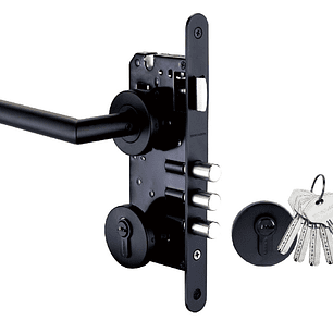 Kit Cerradura embutida 816-1/2 black Bulones 023046 Tecnolock