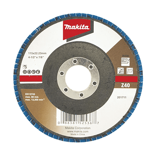 Disco traslapado zircon 180mm 80 G Makita