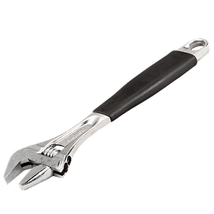 Llave ajustable / Francesa Cromado mango de goma 10