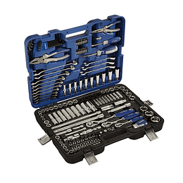 Set 164 Pzs Herramientas, Llaves y datos 1/4"-3/8"-1/2" 149-164-4 Irimo