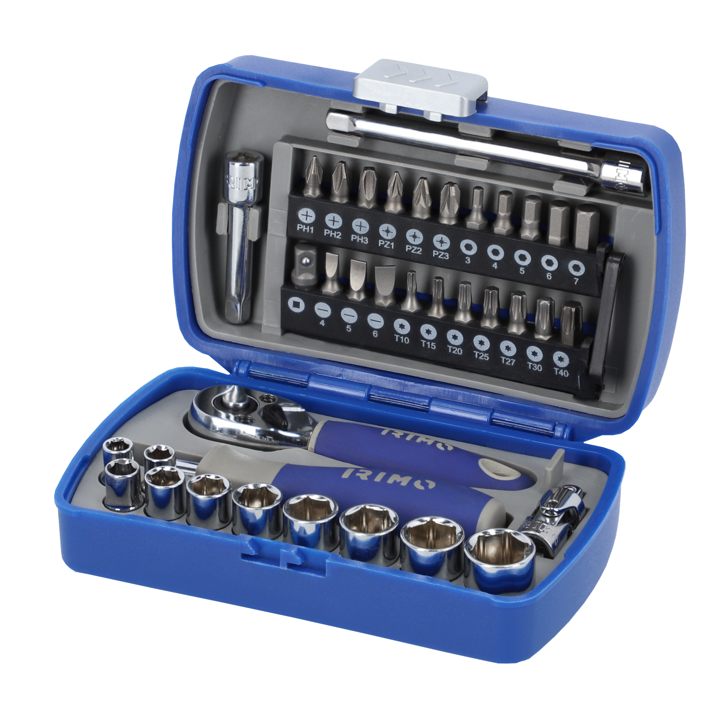 Juego 37 Pzs Puntas y dados 1/4