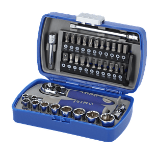 Juego 37 Pzs Puntas y dados 1/4