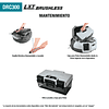Aspiradora Robot Inalámbrica LXT® Litio‑Ion BL HEPA 18Vx2 DCR300Z-1 Makita
