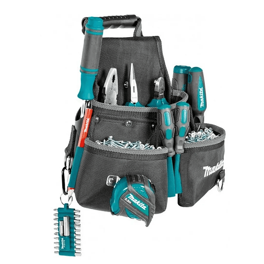 Bolso porta fijaciones 3 Bolsillos E-15207 Makita