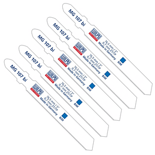 Set 5 Pzs Hojas sierra caladora Metal MG 107BI Wilpu