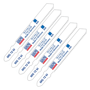 Set 5 Pzs Hojas sierra caladora Metal no ferroso MG 12 BI Wilpu
