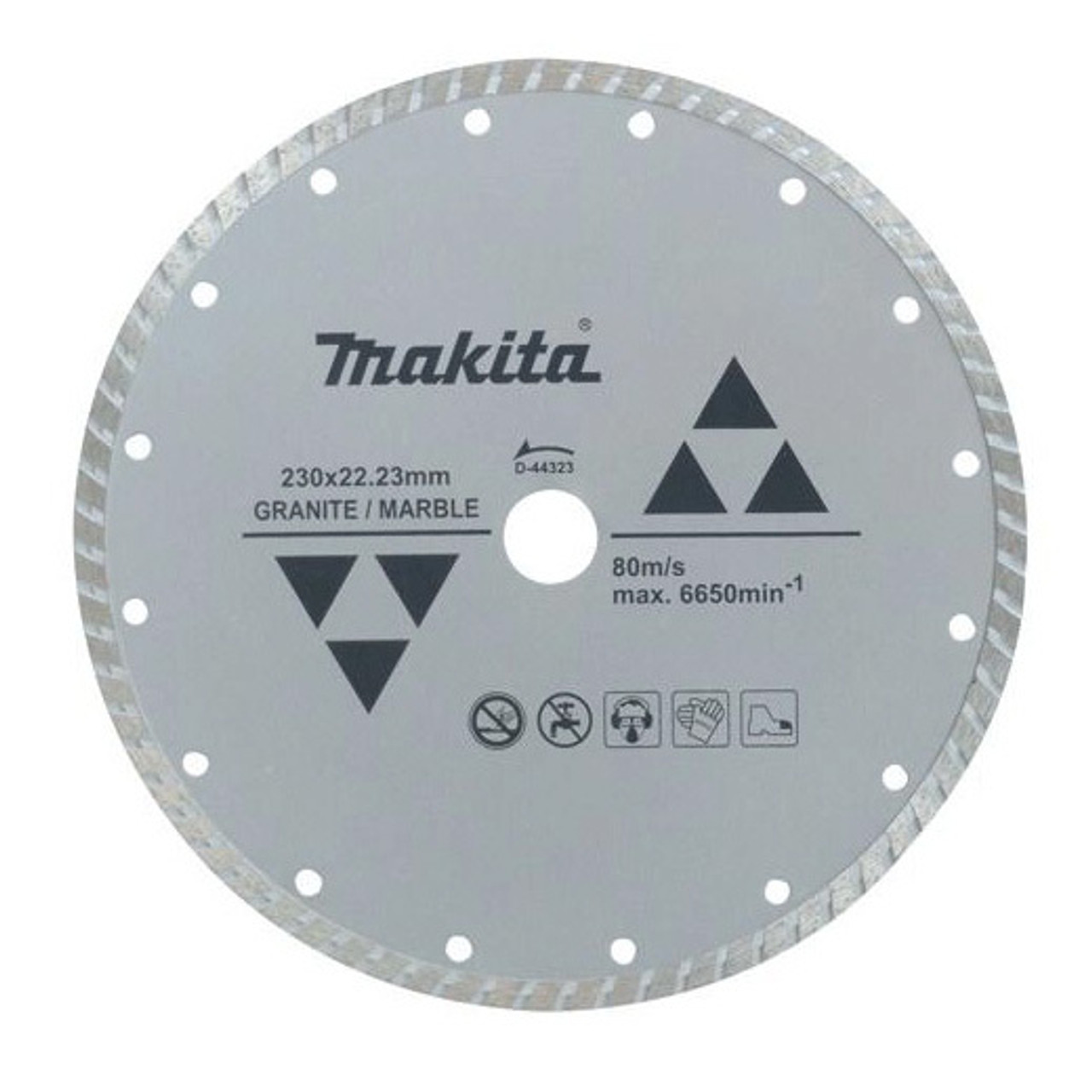 Disco diamantado 230mm x 22.23mm Marmol / Granito D-44323 Makita 1