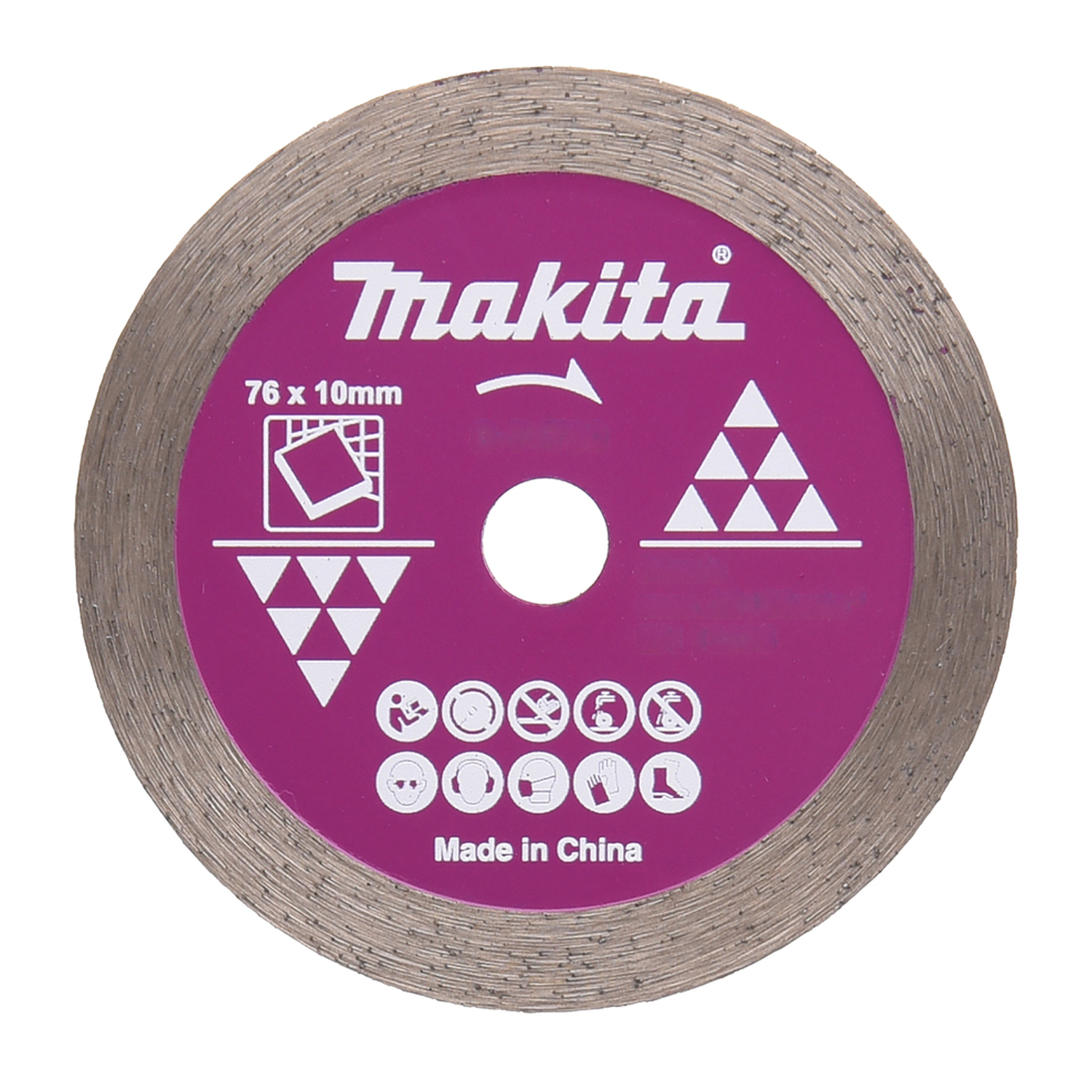 Disco diamantado borde continuo 76x10mm D-77263 Makita 1