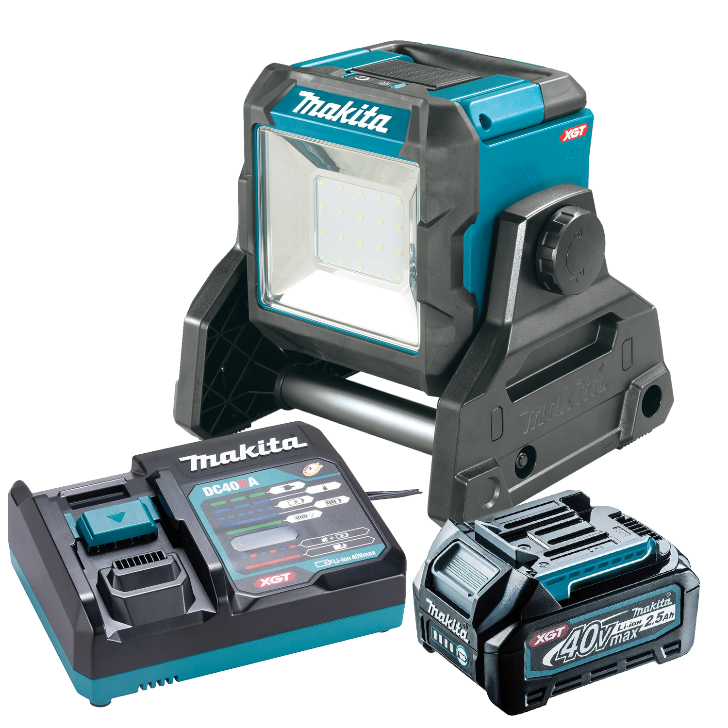 Foco de iluminación LED 1100 Lúmenes Inalámbrica 40v, 18V ML003G-1 Makita 1