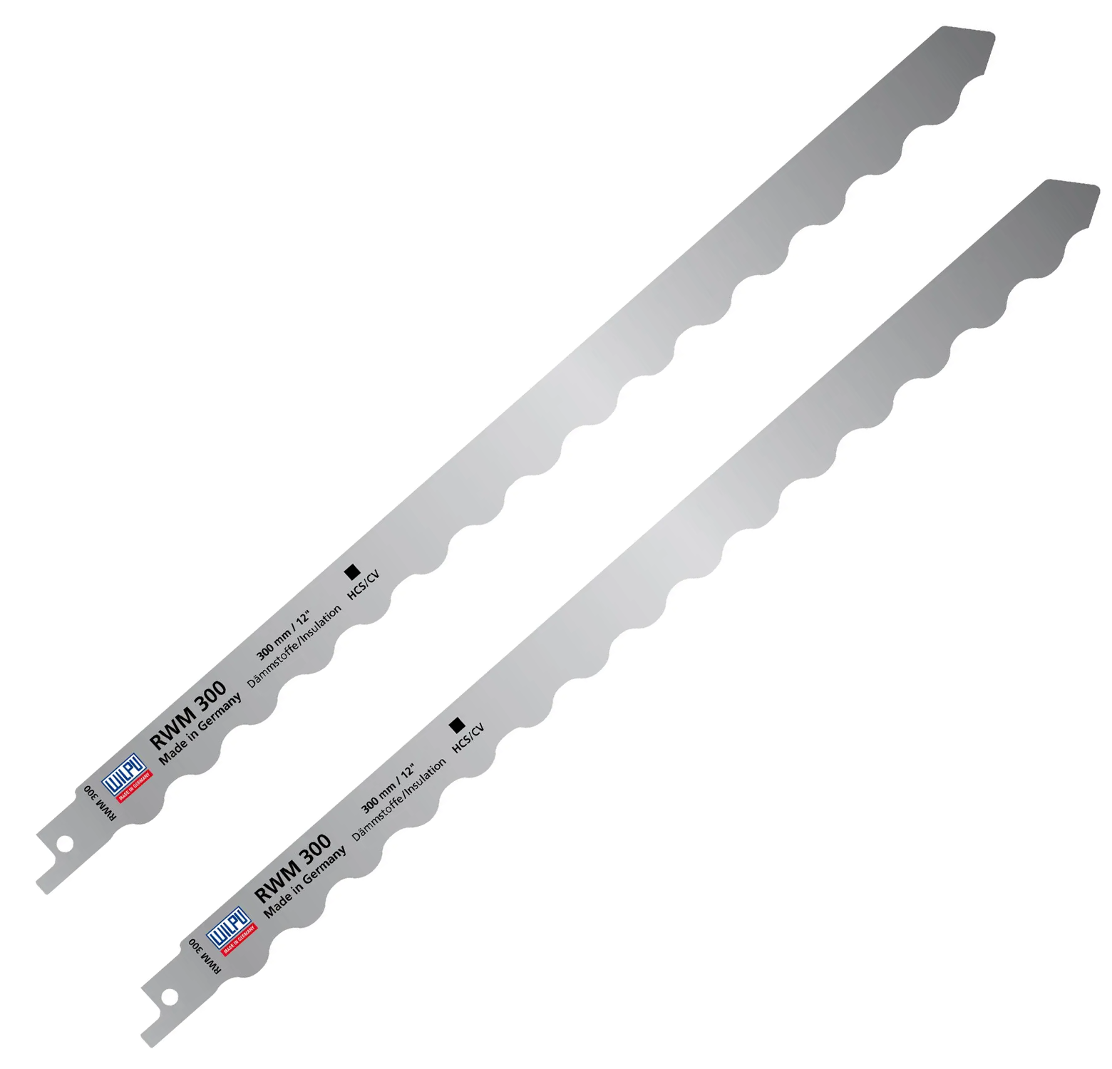 Set 2 Pzs Hojas sierra Cuero / Caucho / Cartón RWM300 Wilpu 1