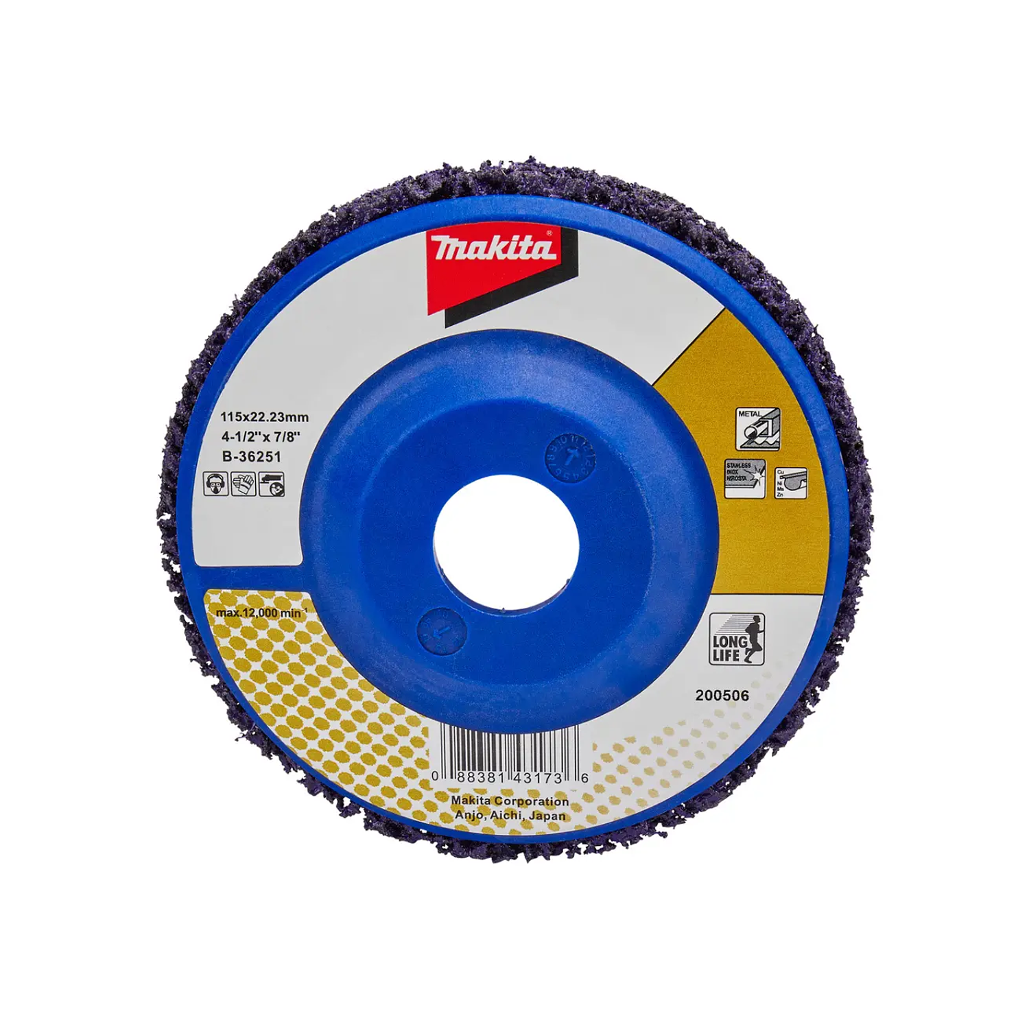 Disco limpiador Nylon morado 4 1/2