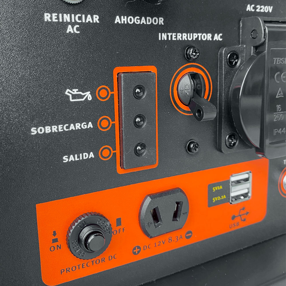 Generador eléctrico a gasolina 3,5 Kva XT35IG Kolvok 7
