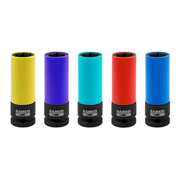 Set 5 Pzs Dados largos de impacto BWSS12P5 Bahco