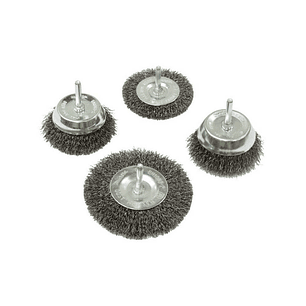 Set 4 Pzs Grata copa Alambre de acero prensado D-65729 Makita
