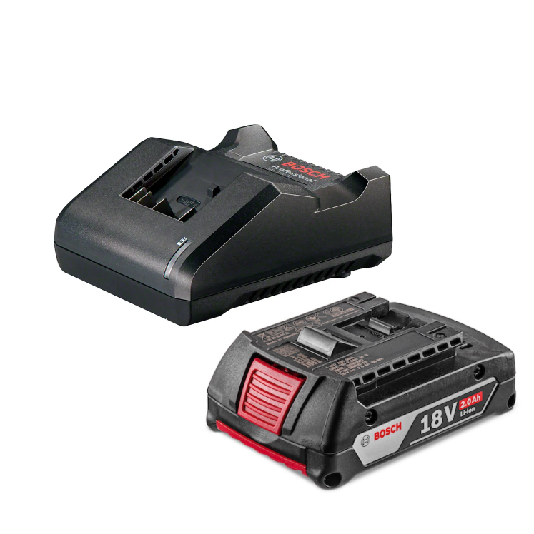 Set 1 Batería 18v 2.0 Ah + Cargador 18v Bosch 1