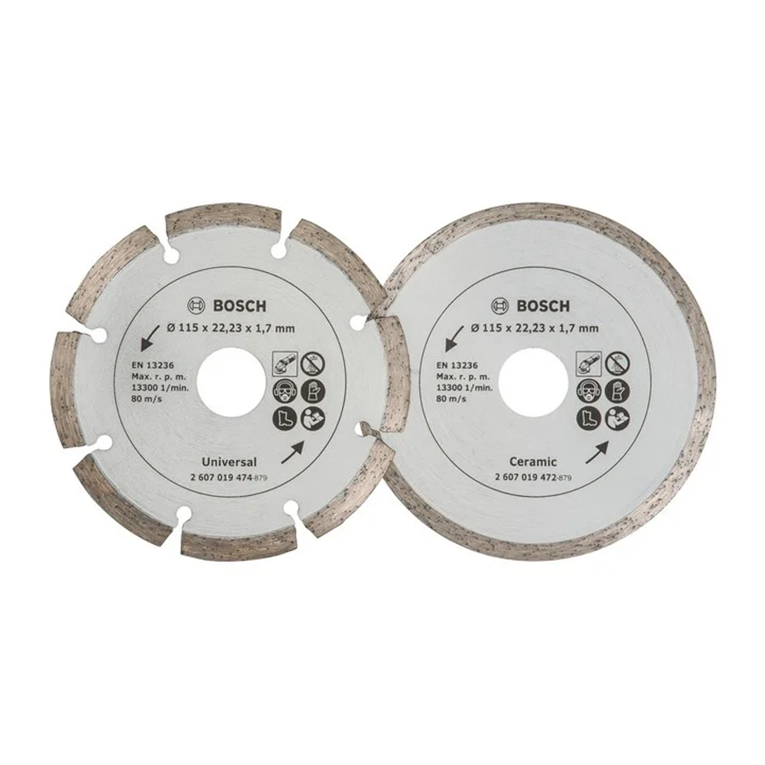 Set 2 Pzs Discos diamantados 4 1/2