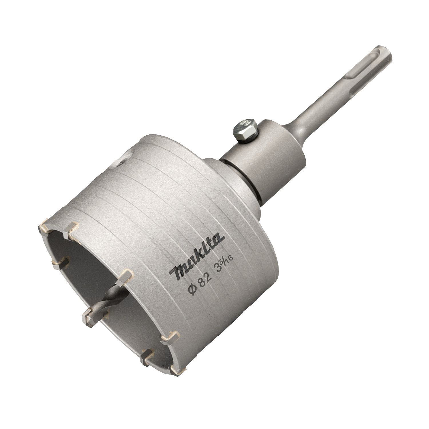 Set Broca corona 82mm + Toma SDS-PLUS D-74027 Makita 1